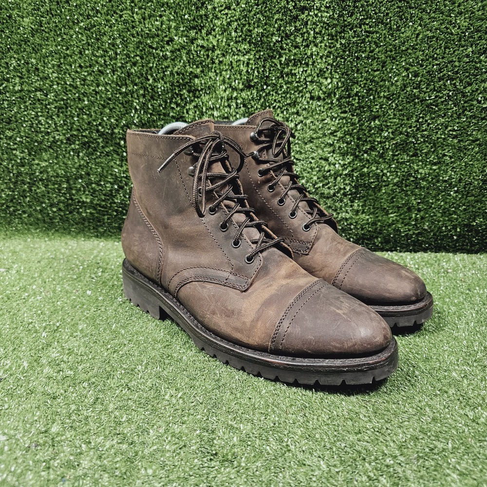 Thursday Boots Captain Stormking Tobacco Leather Ankle Comfort Boots Mens 9.5